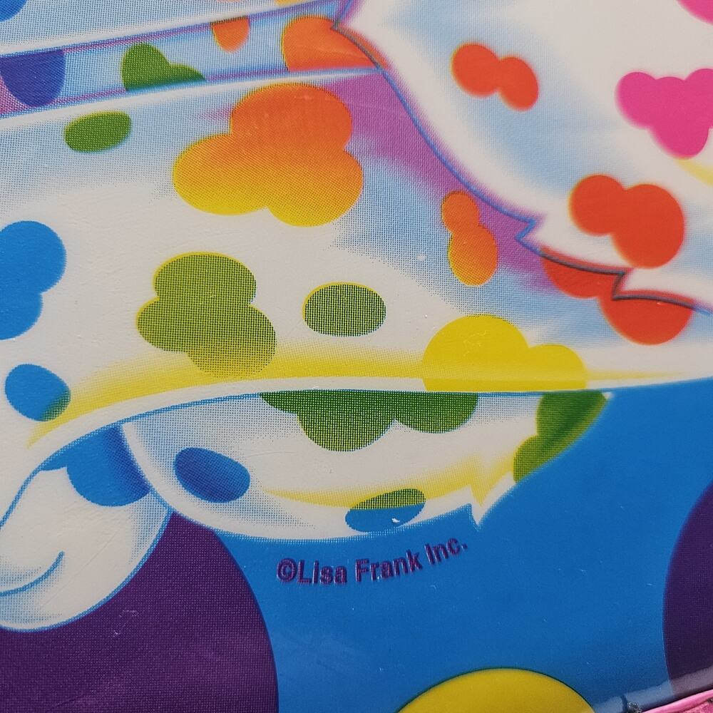 Lisa Frank Vintage 90's 3 Ring Binder Spotty And Dotty Zip Up - Picture 6 of 12